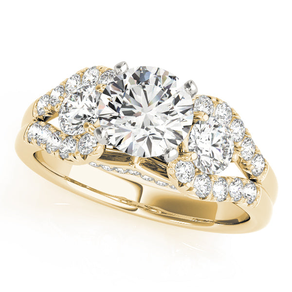 Two-Stone Plus Split Shank Diamond Engagement Ring · 0.94 ct tw