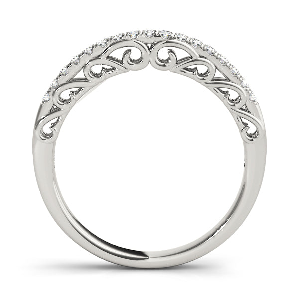 Curved Diamond Wedding Band · 0.12 ct tw