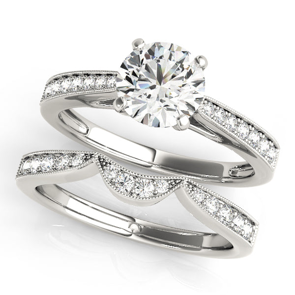 Single Row Prong Set Diamond Engagement Ring · 0.16 ct tw