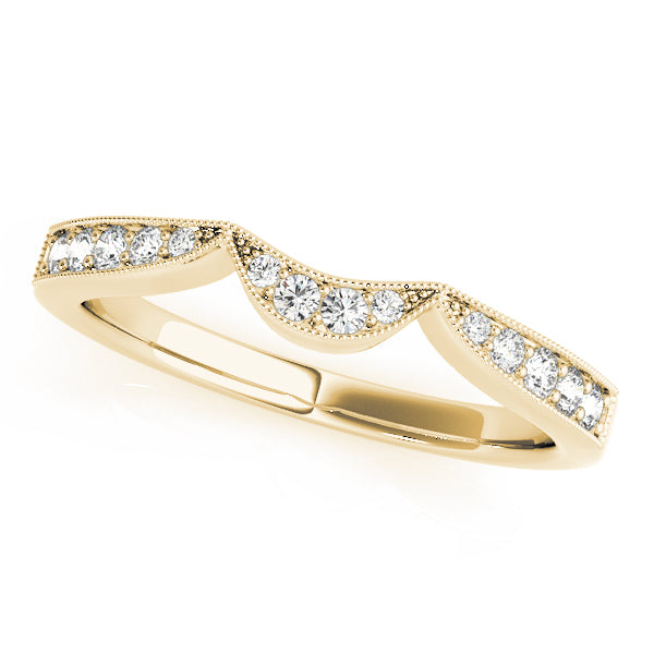 Curved Diamond Wedding Band · 0.14 ct tw