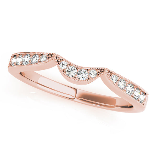 Curved Diamond Wedding Band · 0.14 ct tw