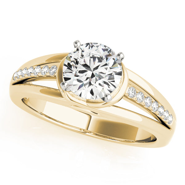 Single Row Prong Set Diamond Engagement Ring · 0.08 ct tw