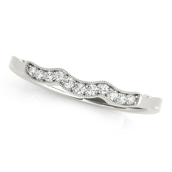 Curved Diamond Wedding Band · 0.05 ct tw