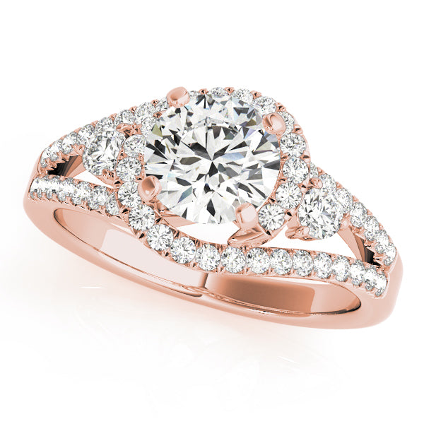 Bypass Diamond Engagement Ring · 0.74 ct tw