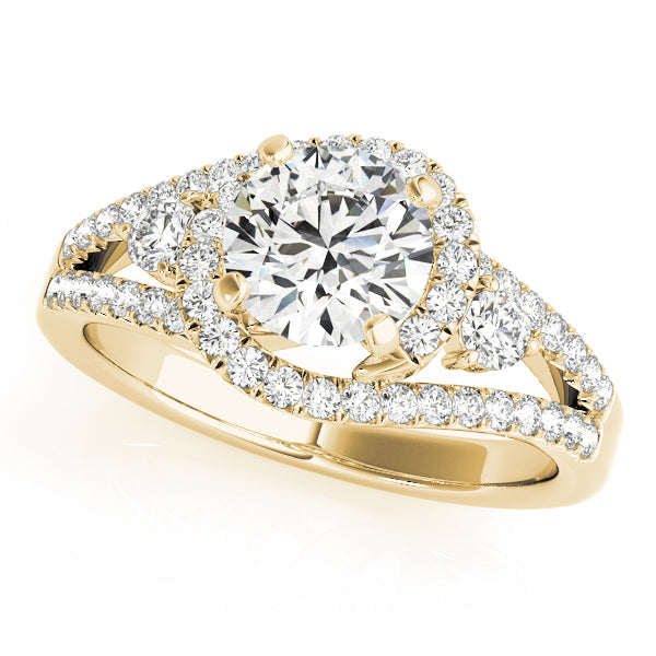 Bypass Diamond Engagement Ring · 0.74 ct tw