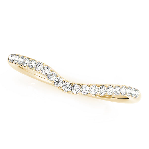 Curved Diamond Wedding Band · 0.24 ct tw