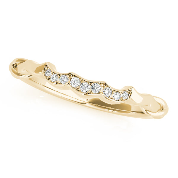 Curved Diamond Wedding Band · 0.05 ct tw