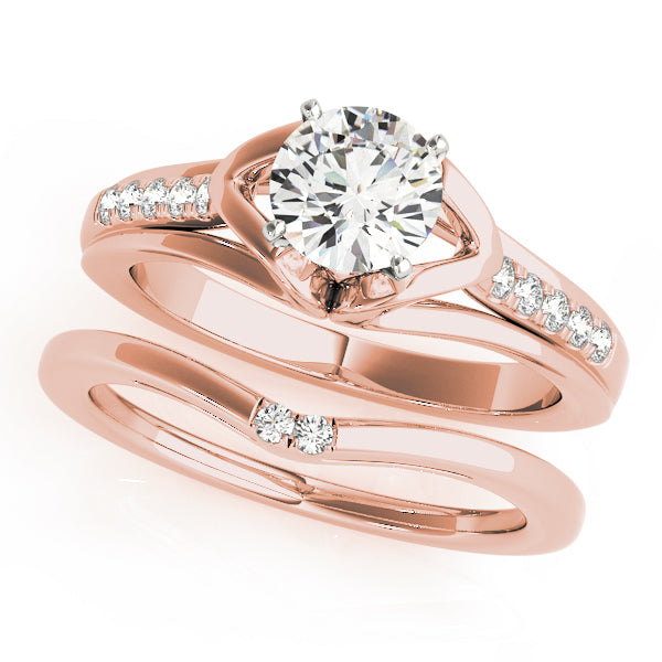 Single Row Prong Set Diamond Engagement Ring · 0.07 ct tw