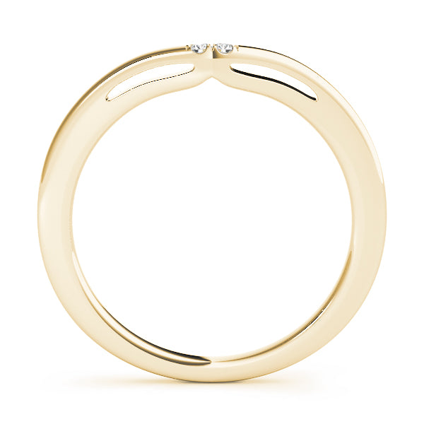 Curved Diamond Wedding Band · 0.01 ct tw