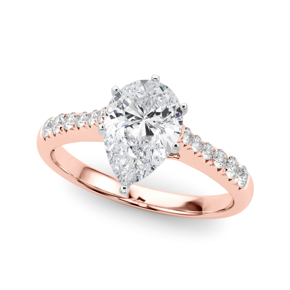 Single Row Prong Set Diamond Engagement Ring · 0.18 ct tw