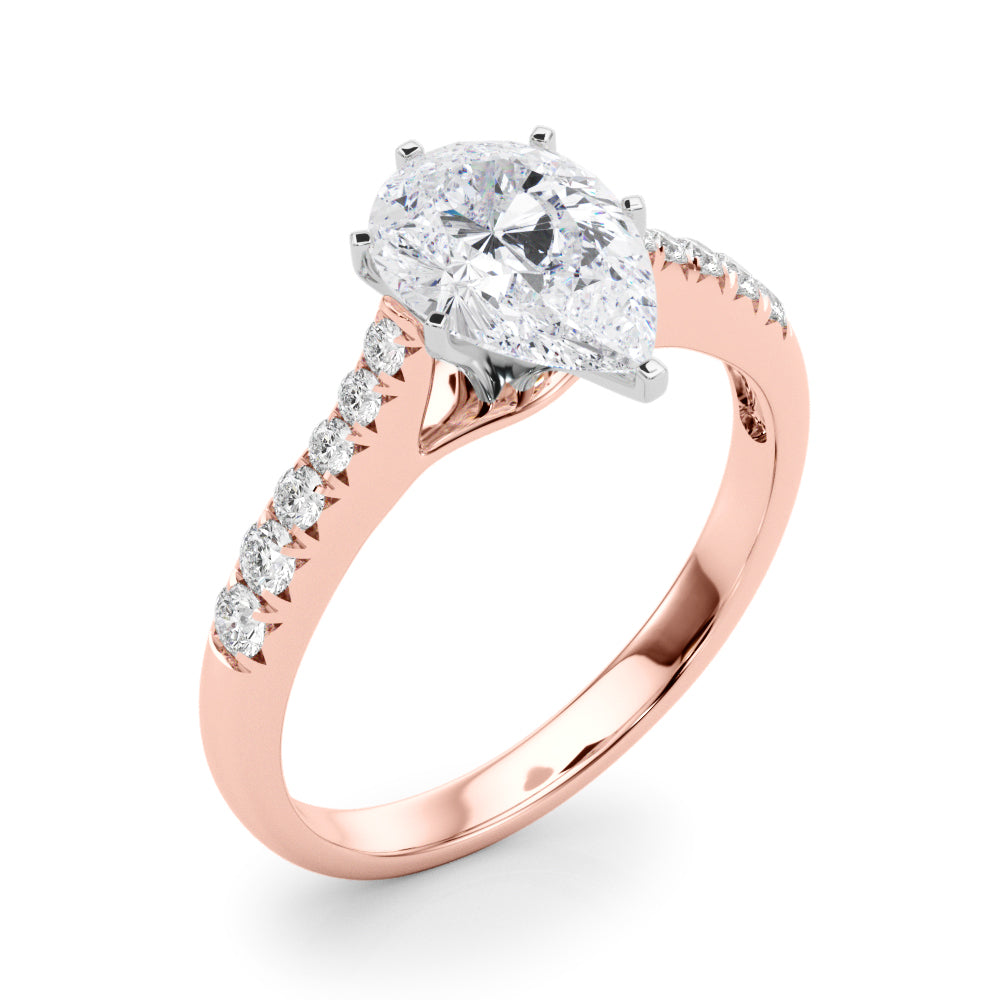 Single Row Prong Set Diamond Engagement Ring · 0.18 ct tw