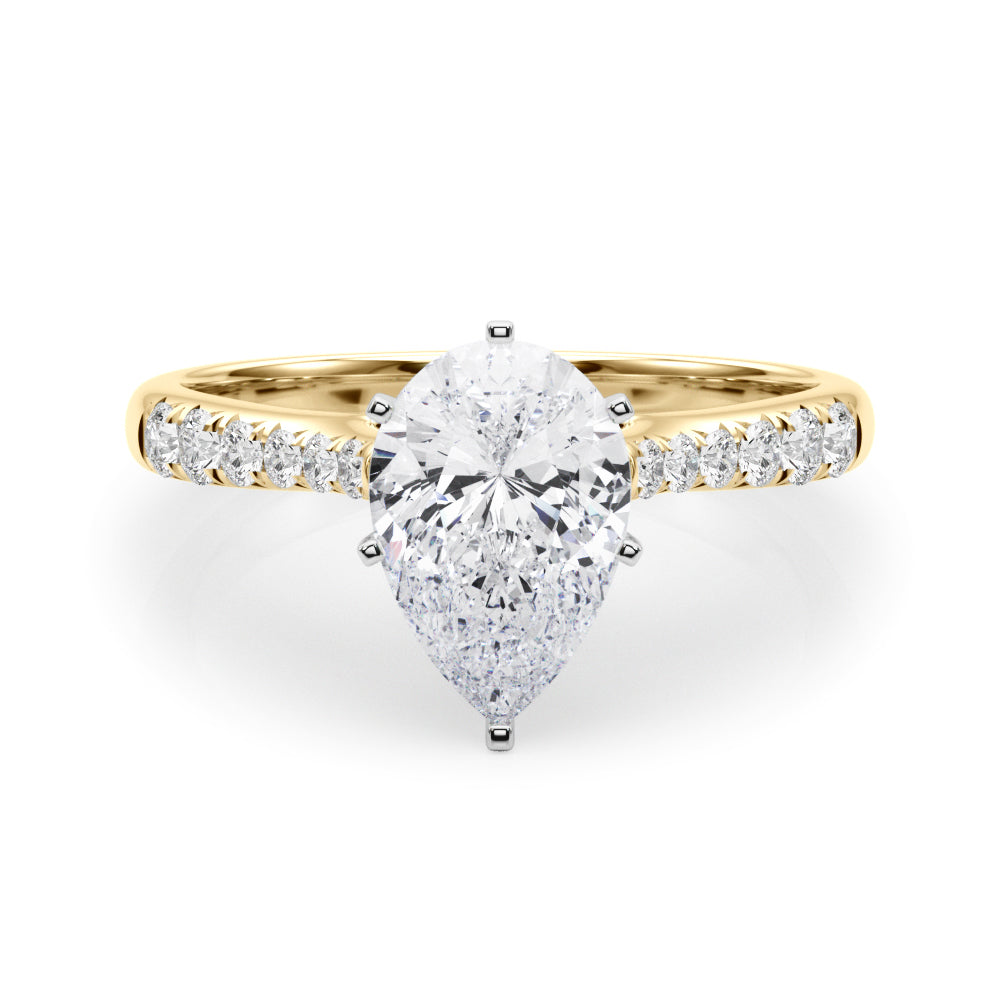 Single Row Prong Set Diamond Engagement Ring · 0.18 ct tw