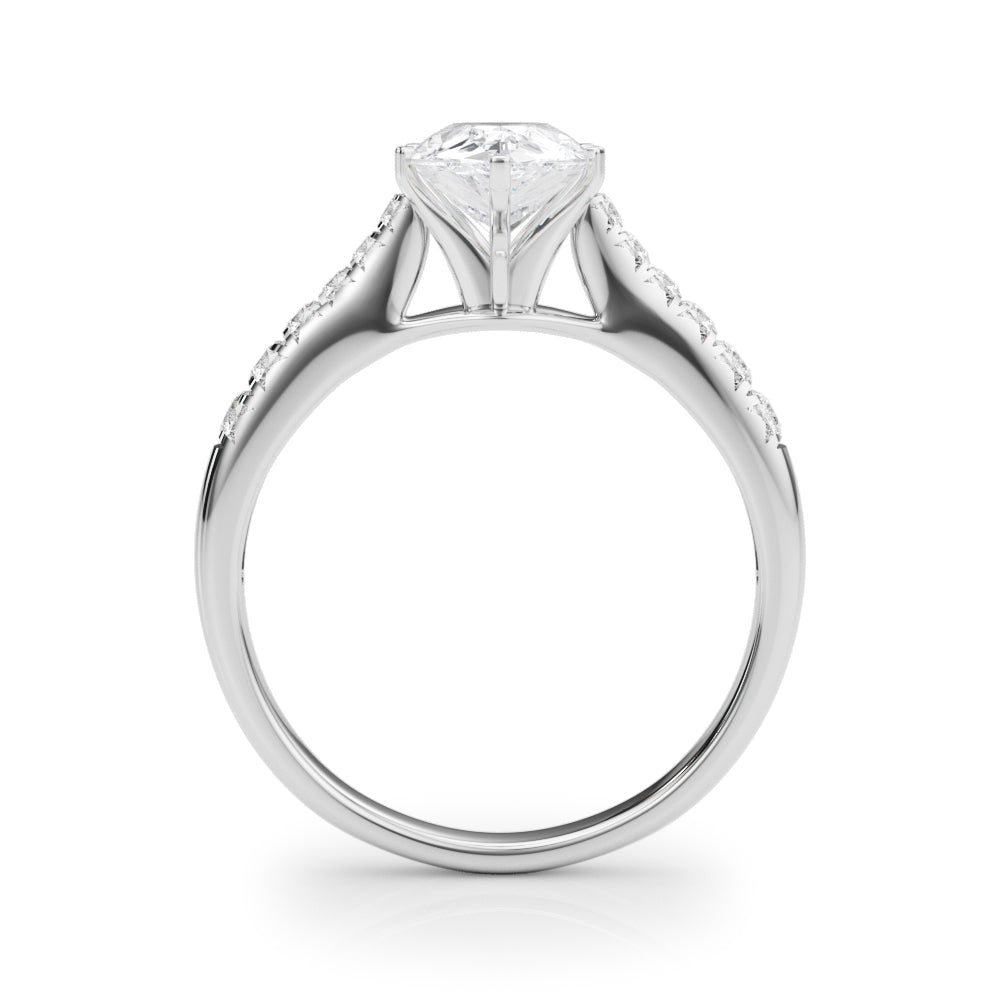 Single Row Prong Set Diamond Engagement Ring · 0.18 ct tw