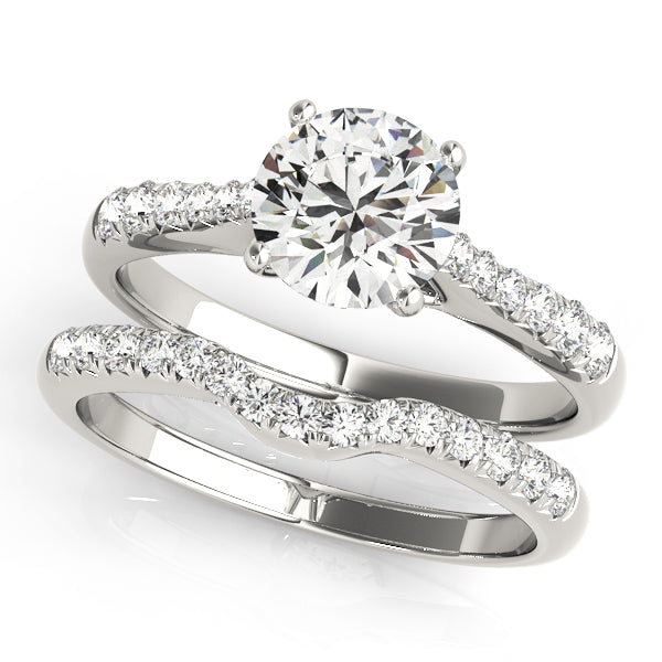 Single Row Prong Set Diamond Engagement Ring · 0.18 ct tw
