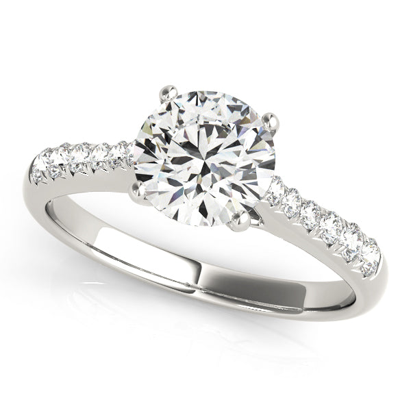 Single Row Prong Set Diamond Engagement Ring · 0.18 ct tw
