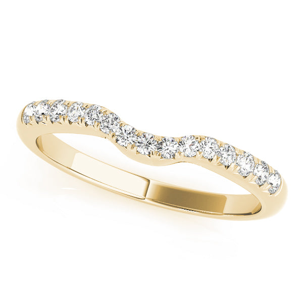 Curved Diamond Wedding Band · 0.18 ct tw