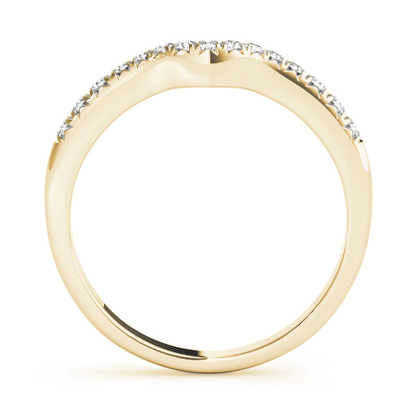 Curved Diamond Wedding Band · 0.18 ct tw