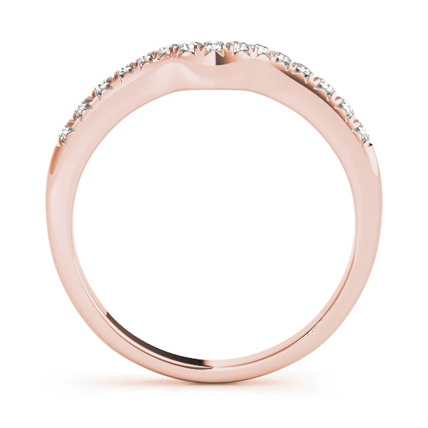 Curved Diamond Wedding Band · 0.18 ct tw