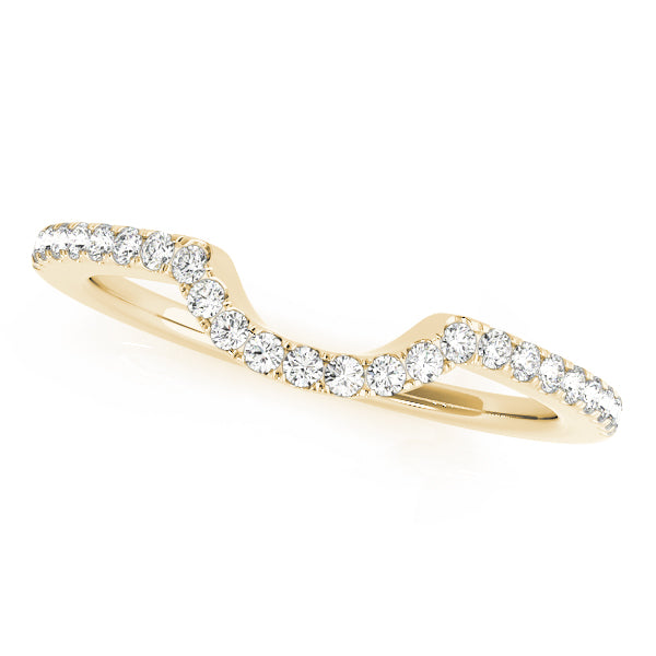 Curved Diamond Wedding Band · 0.12 ct tw