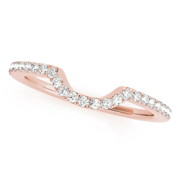 Curved Diamond Wedding Band · 0.12 ct tw