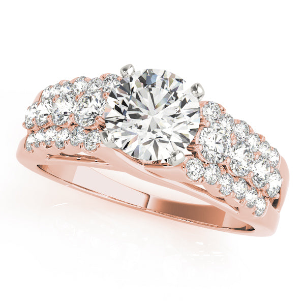 Multi-Row Diamond Engagement Ring · 0.64 ct tw