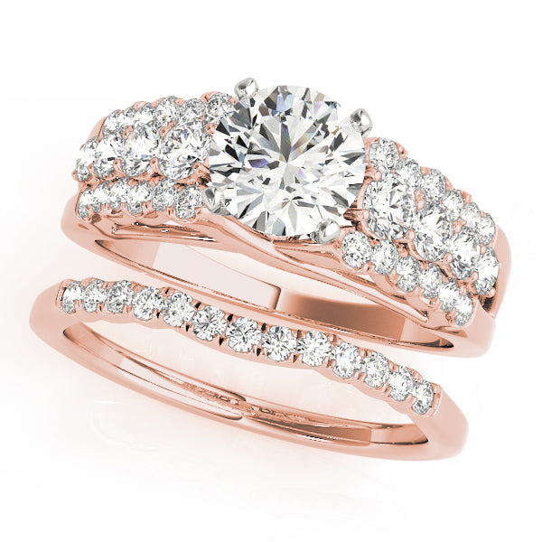 Multi-Row Diamond Engagement Ring · 0.64 ct tw