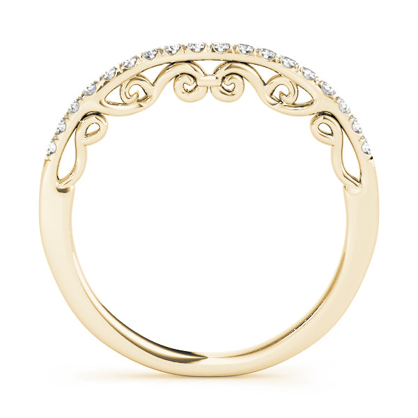 Curved Diamond Wedding Band · 0.20 ct tw