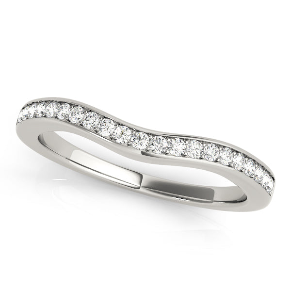 Curved Diamond Wedding Band · 0.16 ct tw
