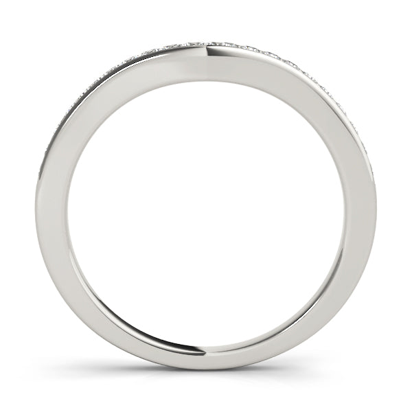 Curved Diamond Wedding Band · 0.16 ct tw
