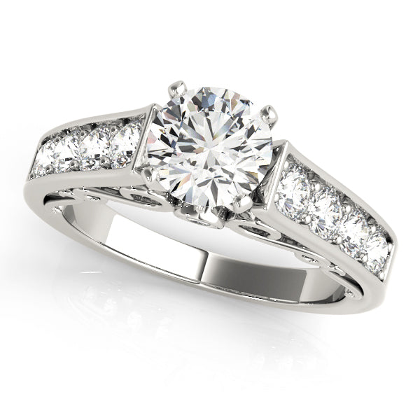 Single Row Prong Set Diamond Engagement Ring · 0.75 ct tw
