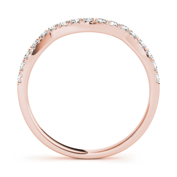 Curved Diamond Wedding Band · 0.26 ct tw