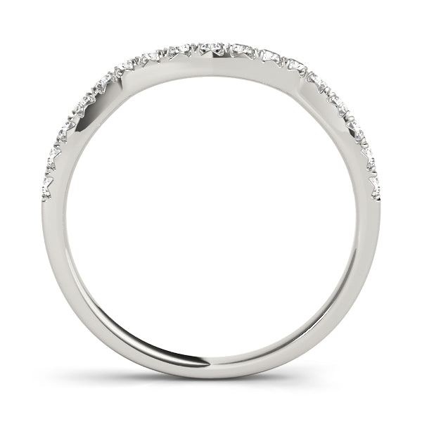 Curved Diamond Wedding Band · 0.26 ct tw