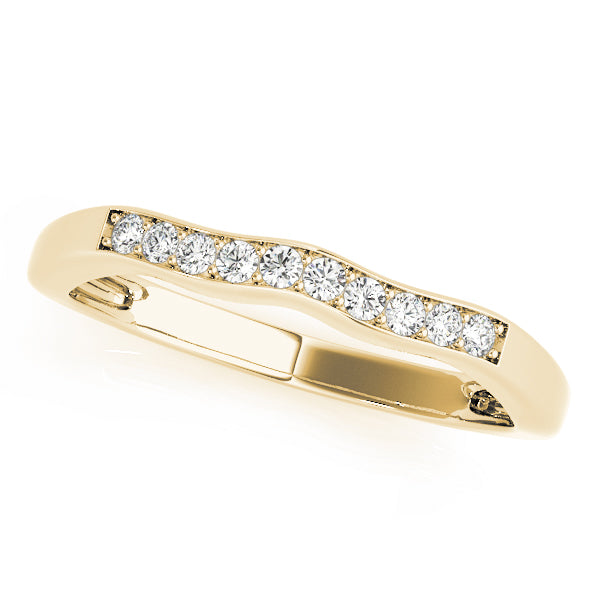 Curved Diamond Wedding Band · 0.06 ct tw