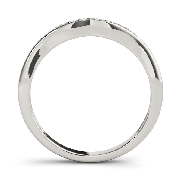 Curved Diamond Wedding Band · 0.06 ct tw