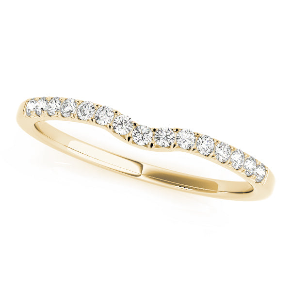Curved Diamond Wedding Band · 0.11 ct tw