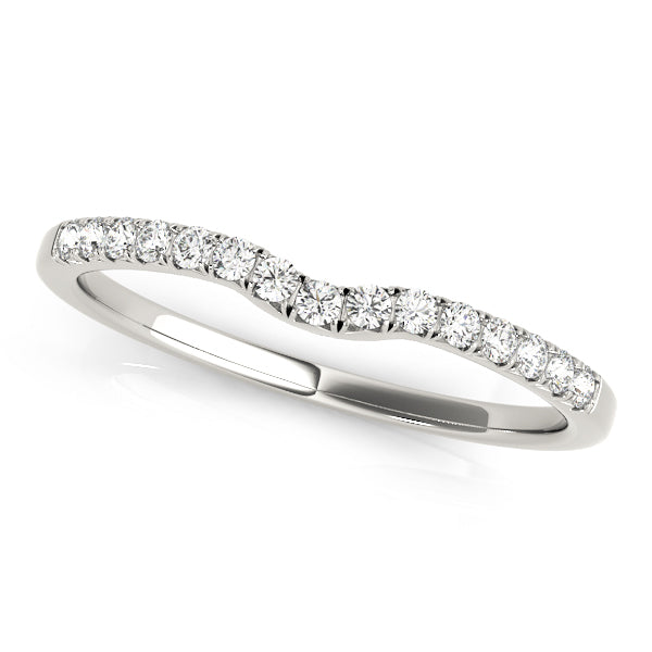 Curved Diamond Wedding Band · 0.11 ct tw