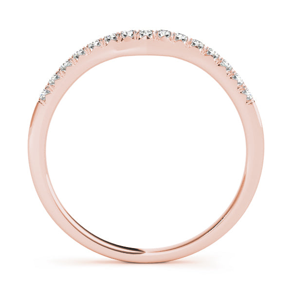 Curved Diamond Wedding Band · 0.11 ct tw