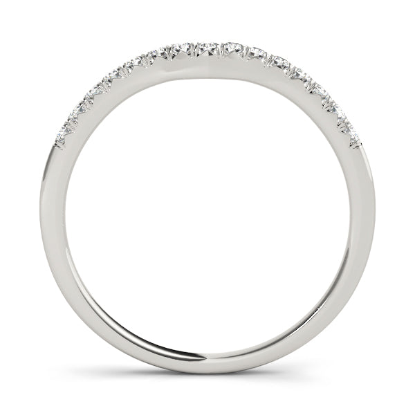 Curved Diamond Wedding Band · 0.11 ct tw