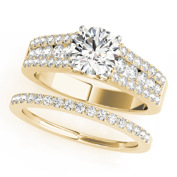 Multi-Row Diamond Engagement Ring · 0.58 ct tw