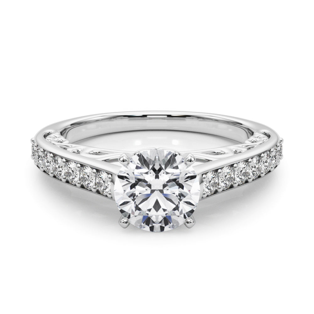Single Row Prong Set Diamond Engagement Ring · 0.35 ct tw