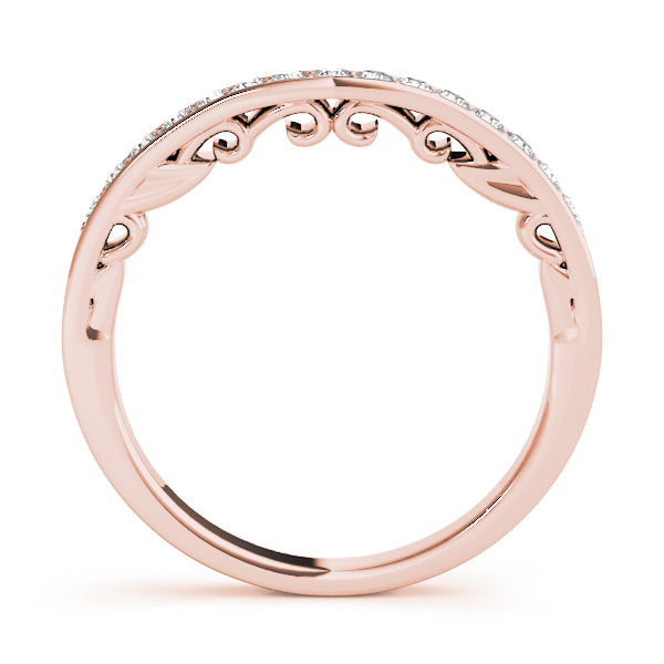 Curved Diamond Wedding Band · 0.19 ct tw