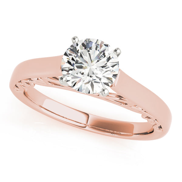 W Filigrie Solitaire Engagement Ring