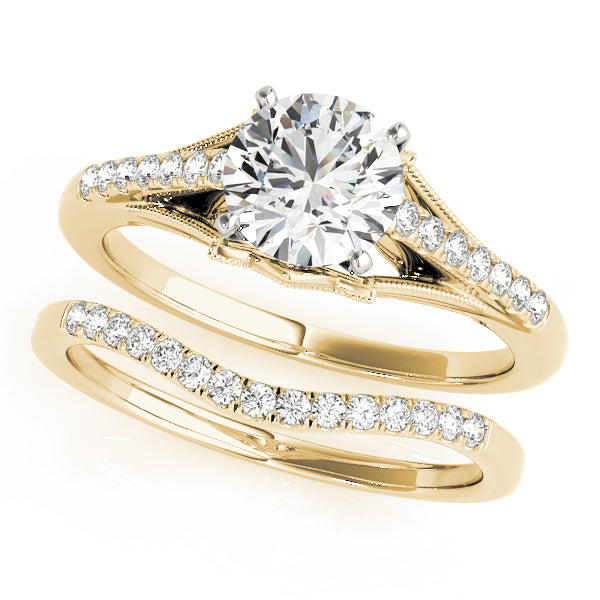 Single Row Prong Set Diamond Engagement Ring · 0.10 ct tw