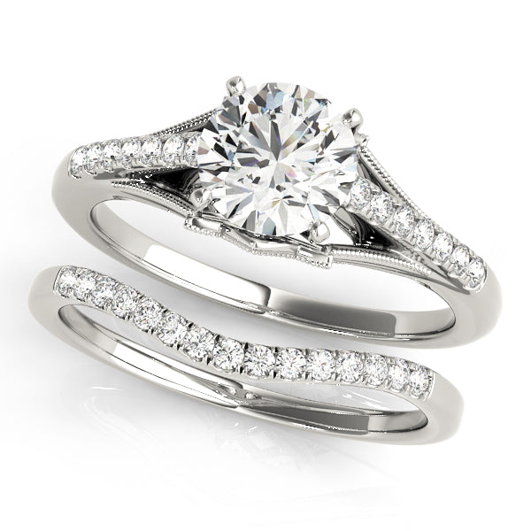 Single Row Prong Set Diamond Engagement Ring · 0.10 ct tw