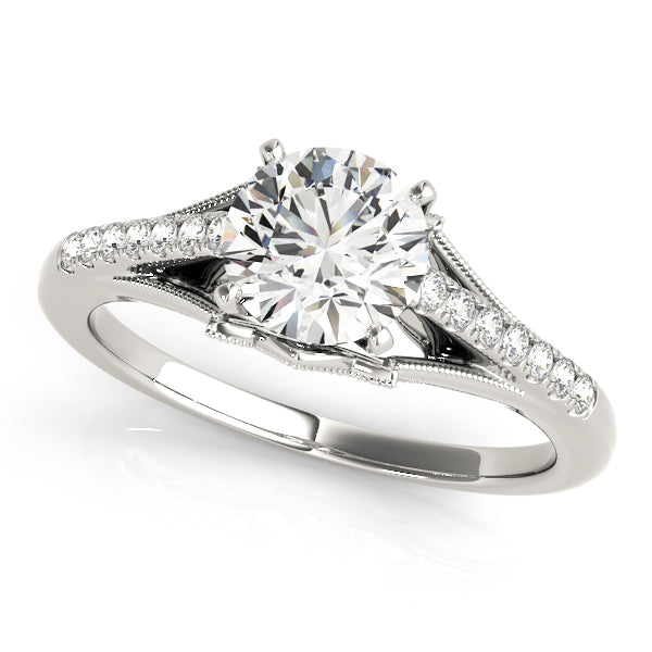Single Row Prong Set Diamond Engagement Ring · 0.10 ct tw