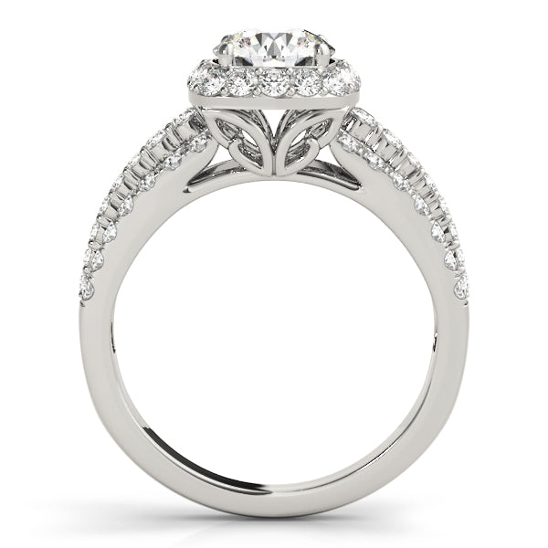 Round Halo Diamond Engagement Ring · 1.87 ct tw