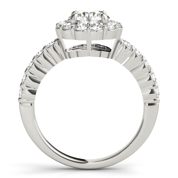 Round Halo Diamond Engagement Ring · 1.60 ct tw