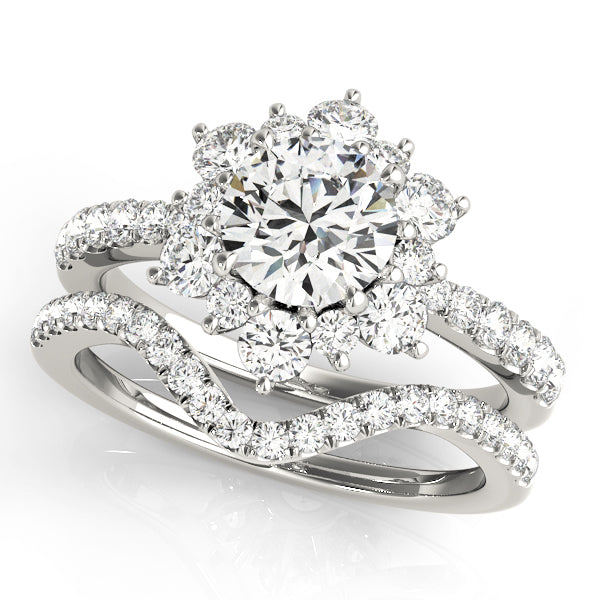 Round Halo Diamond Engagement Ring · 1.81 ct tw