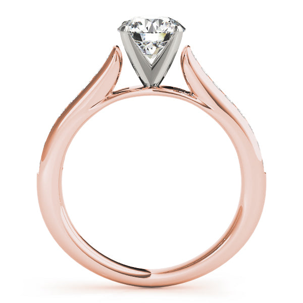 Single Row Channel Set Diamond Engagement Ring · 0.24 ct tw