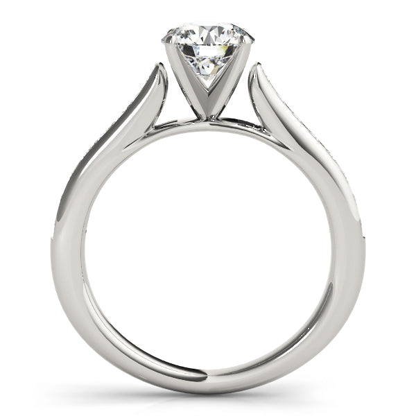 Single Row Channel Set Diamond Engagement Ring · 0.24 ct tw